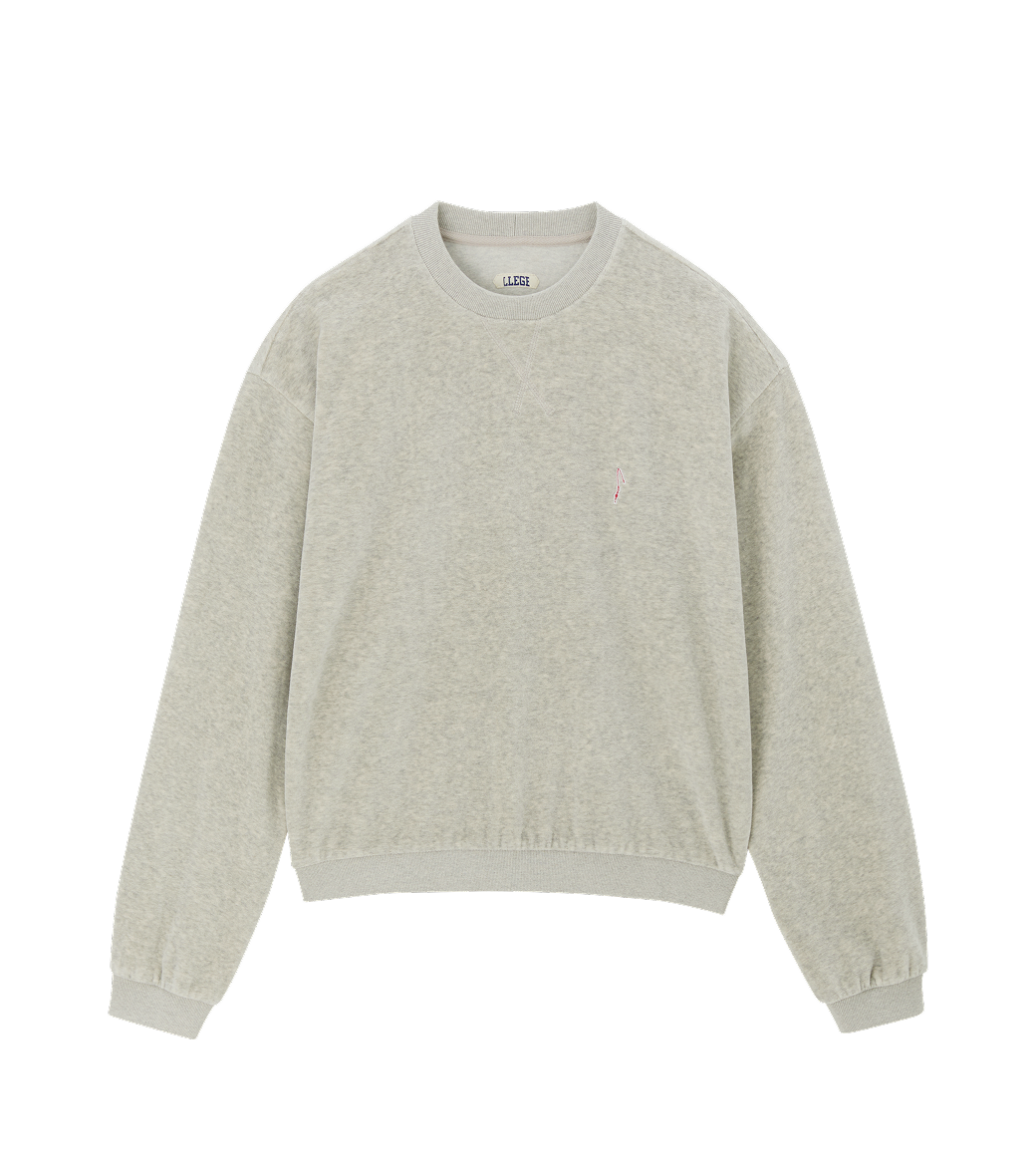VELOUR OVERSIZED SWEATSHIRT