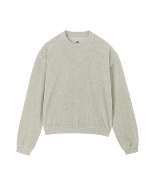 VELOUR OVERSIZED SWEATSHIRT