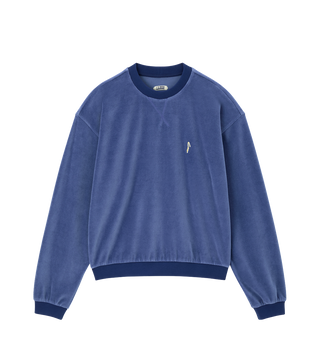 VELOUR OVERSIZED SWEATSHIRT