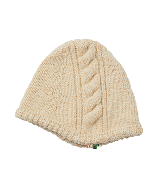 CUBE DETAIL CABLE EARMUFF BEANIE