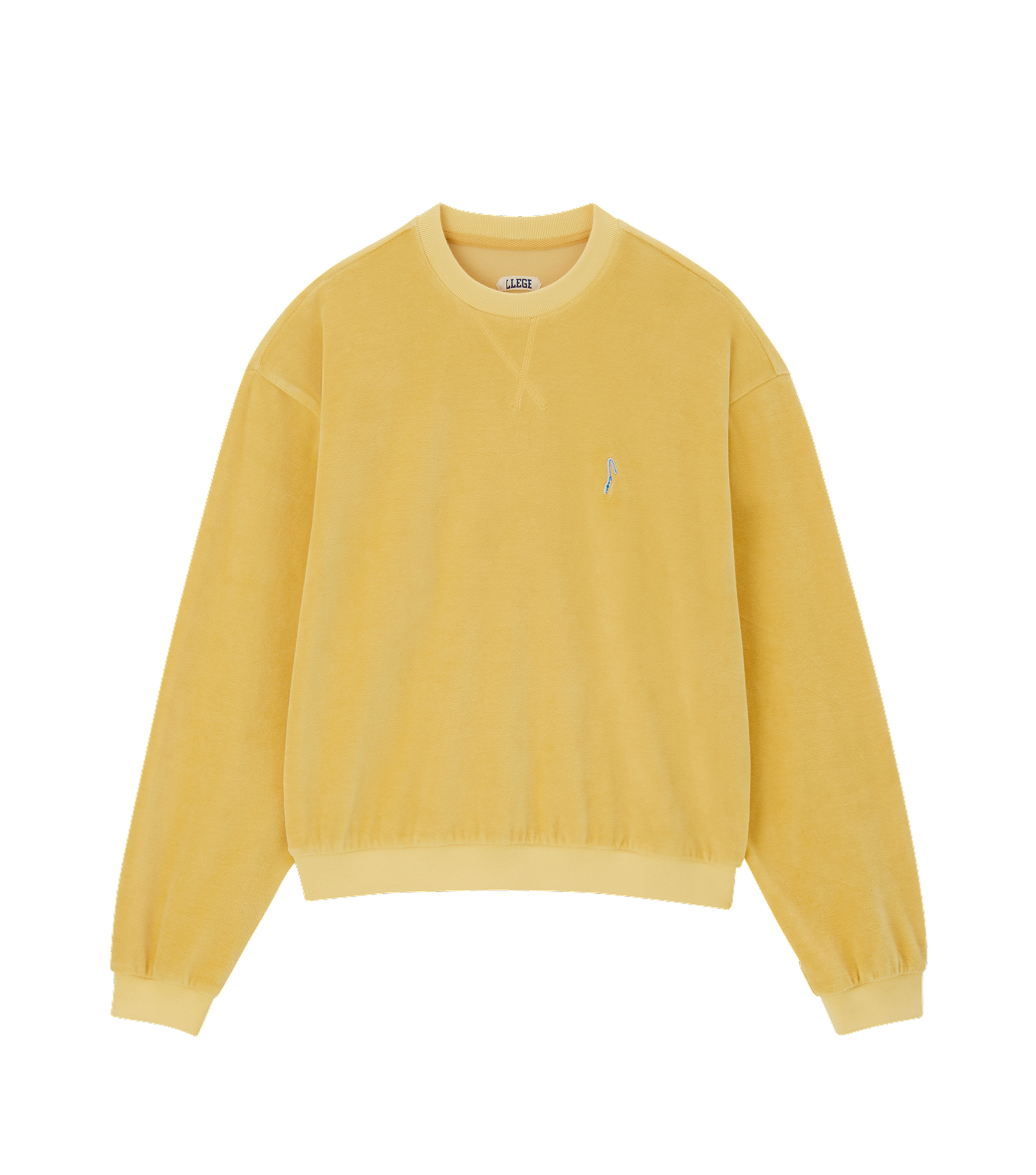 VELOUR OVERSIZED SWEATSHIRT