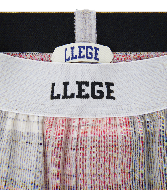 FADED CHECK BOXER PANTS