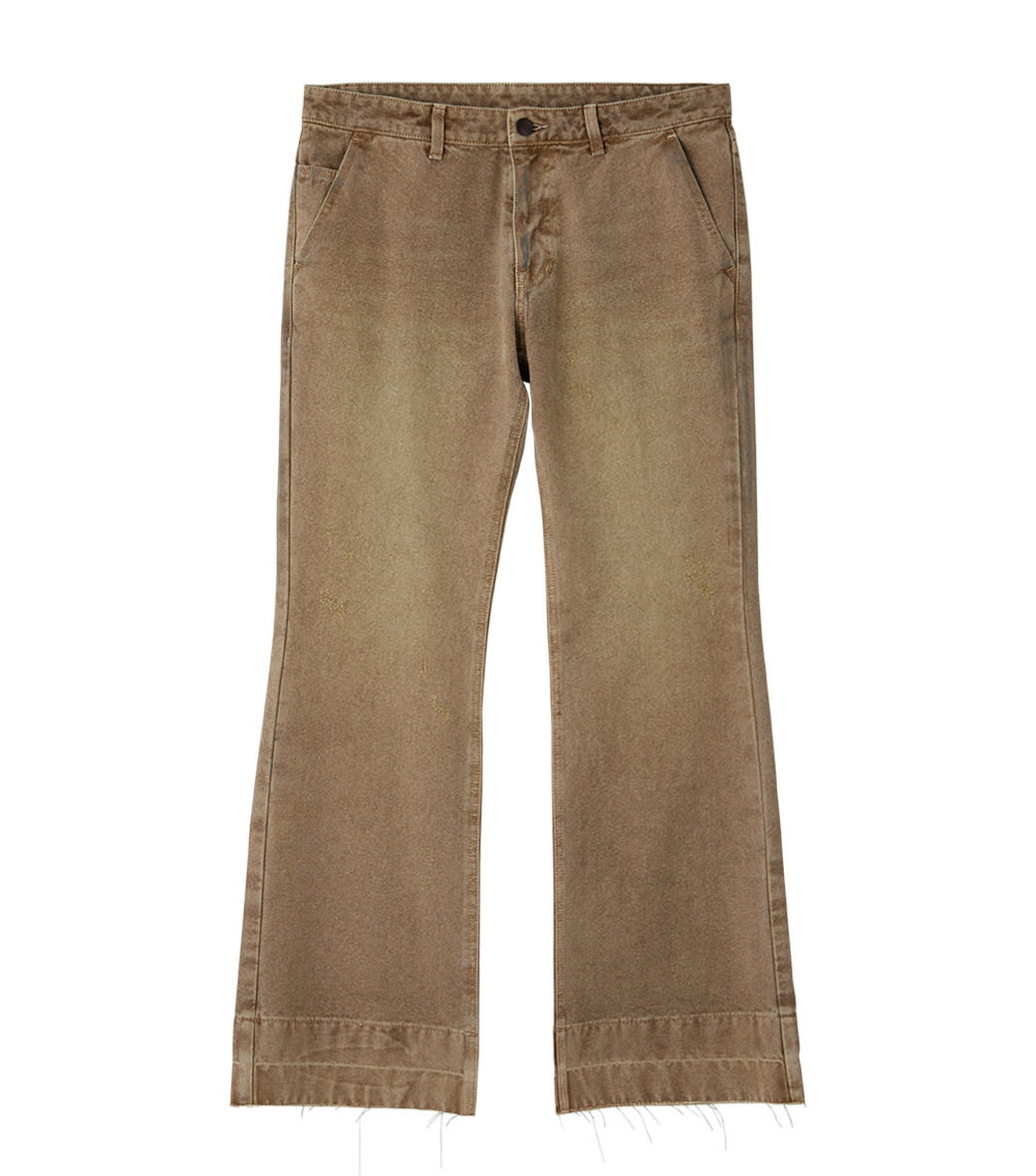 PIGMENT DYED FLARE JEANS