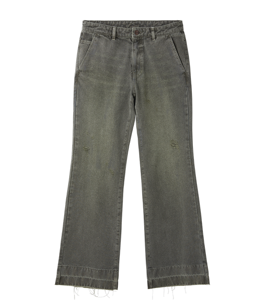 PIGMENT DYED FLARE JEANS