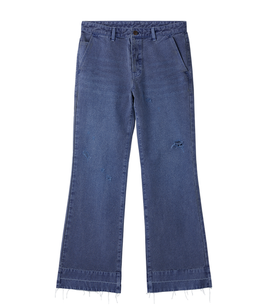 PIGMENT DYED FLARE JEANS