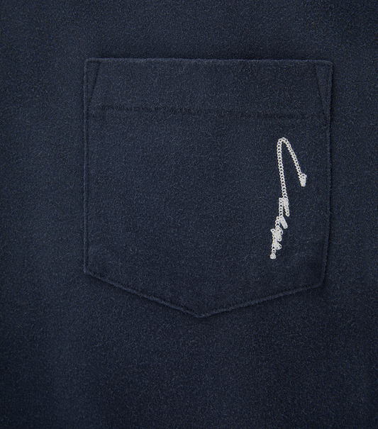 WAFFLE SLEEVE LAYERED T-SHIRT