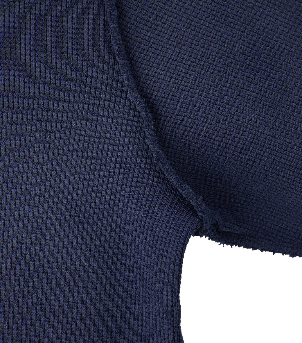 OVERSIZED LLEGE LOGO WAFFLE T-SHIRT