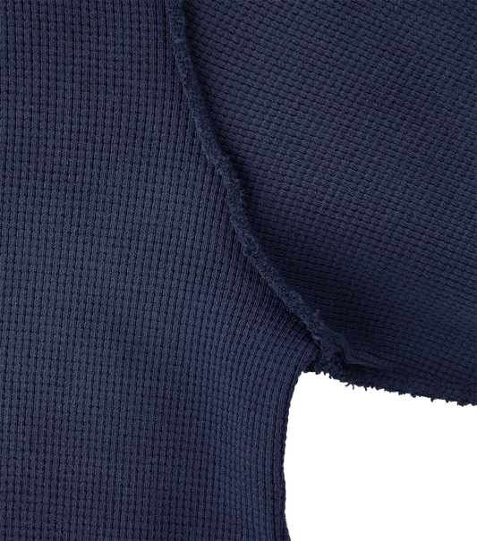 OVERSIZED LLEGE LOGO WAFFLE T-SHIRT