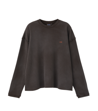 OVERSIZED LLEGE LOGO WAFFLE T-SHIRT