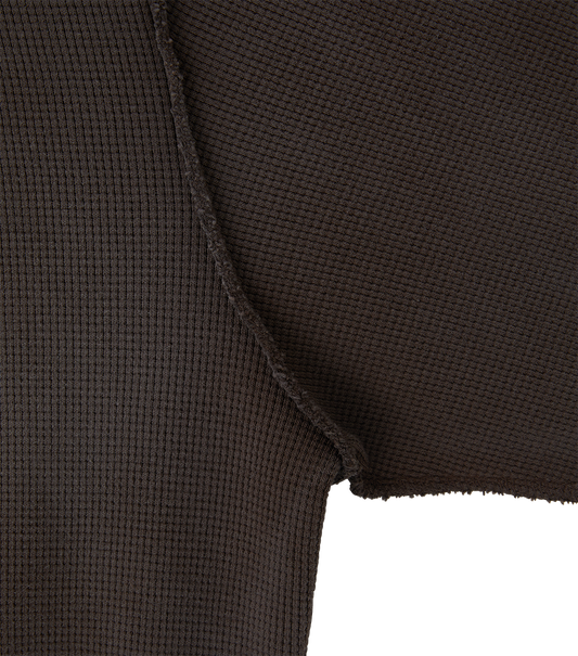 OVERSIZED LLEGE LOGO WAFFLE T-SHIRT