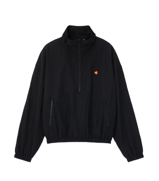 JUBANGWOL LOGO NYLON HALF ZIP UP