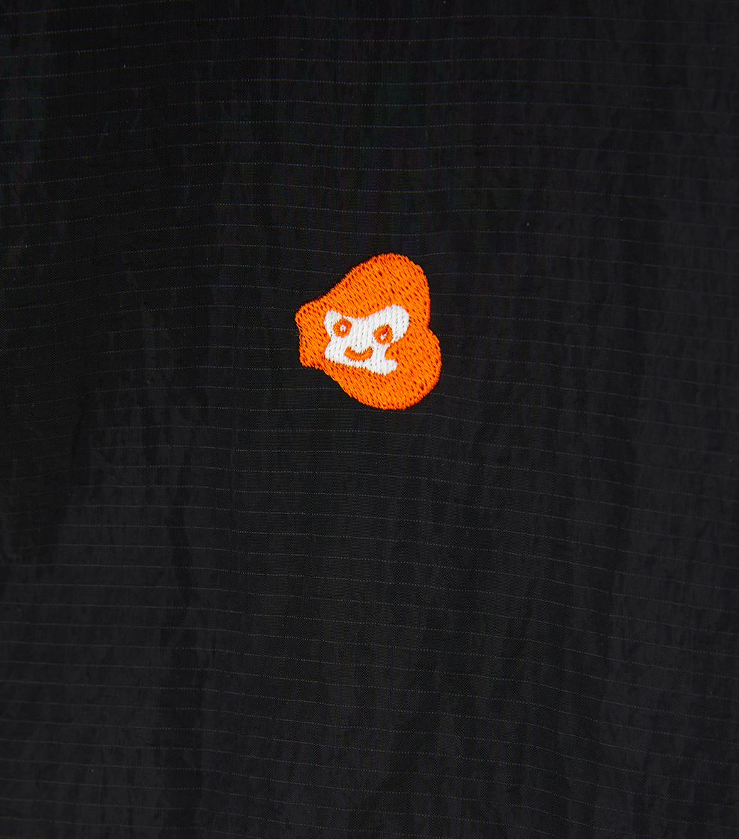 JUBANGWOL LOGO NYLON HALF ZIP UP