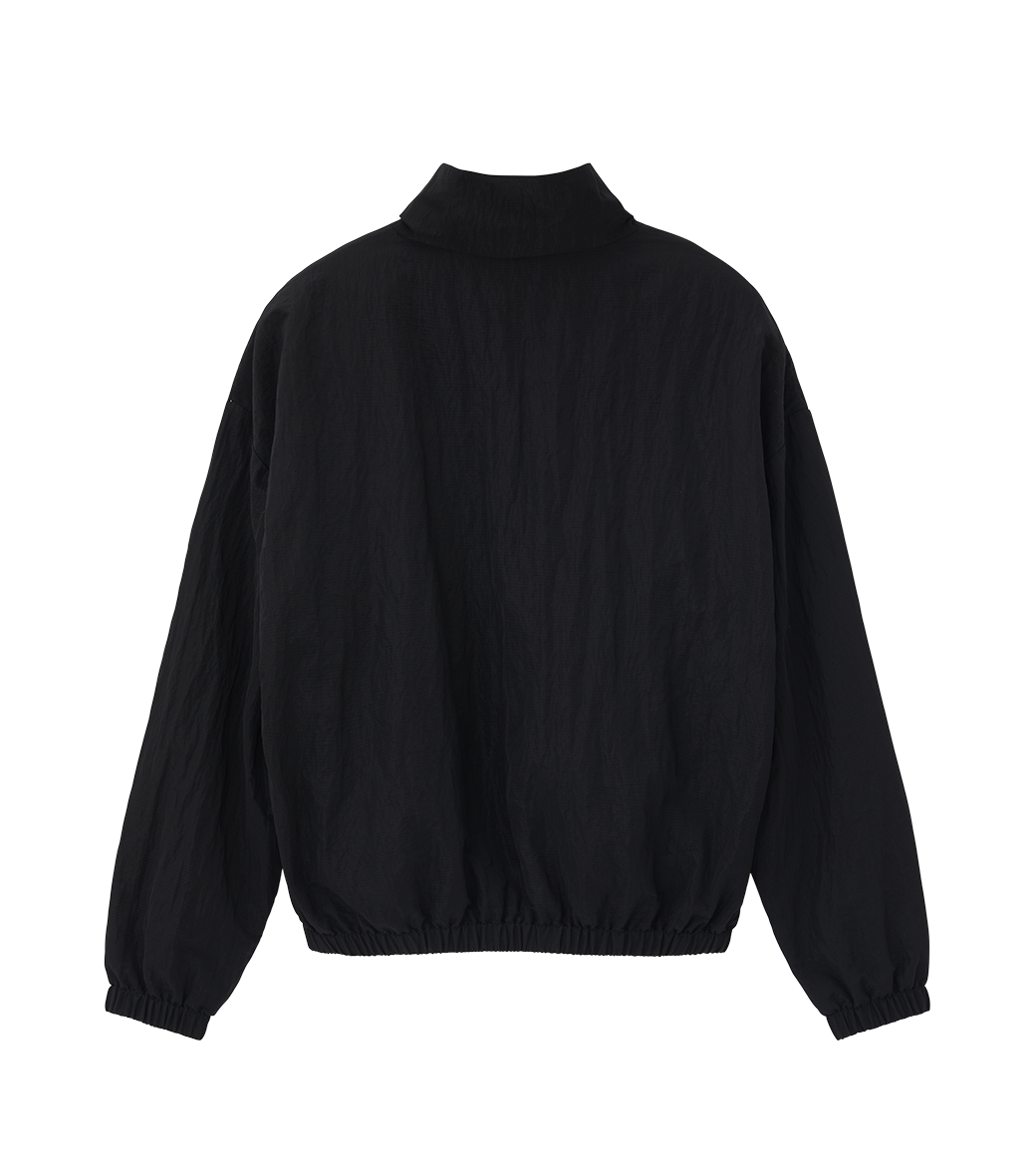 JUBANGWOL LOGO NYLON HALF ZIP UP