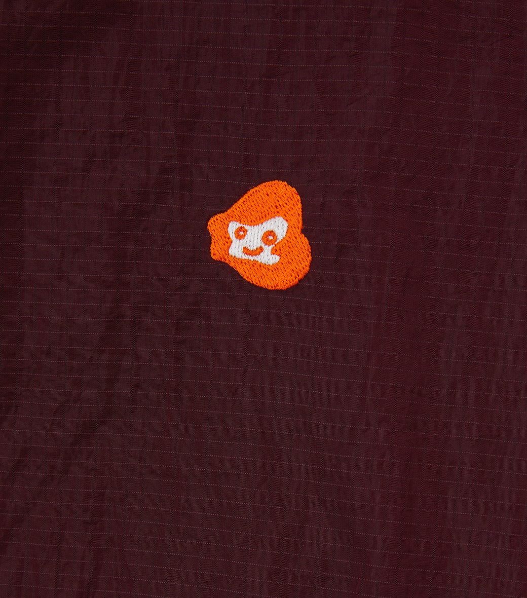 JUBANGWOL LOGO NYLON HALF ZIP UP