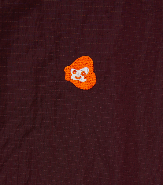 JUBANGWOL LOGO NYLON HALF ZIP UP