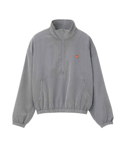 JUBANGWOL LOGO NYLON HALF ZIP UP