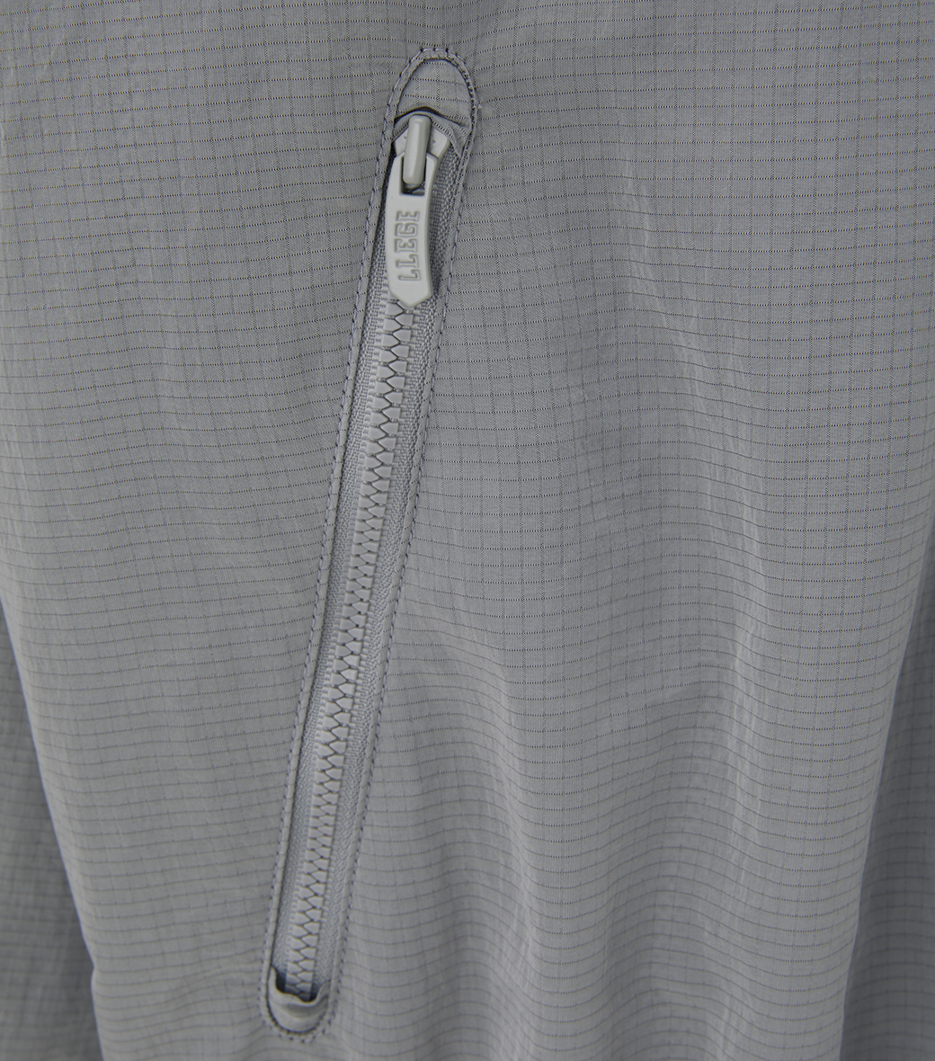 JUBANGWOL LOGO NYLON HALF ZIP UP