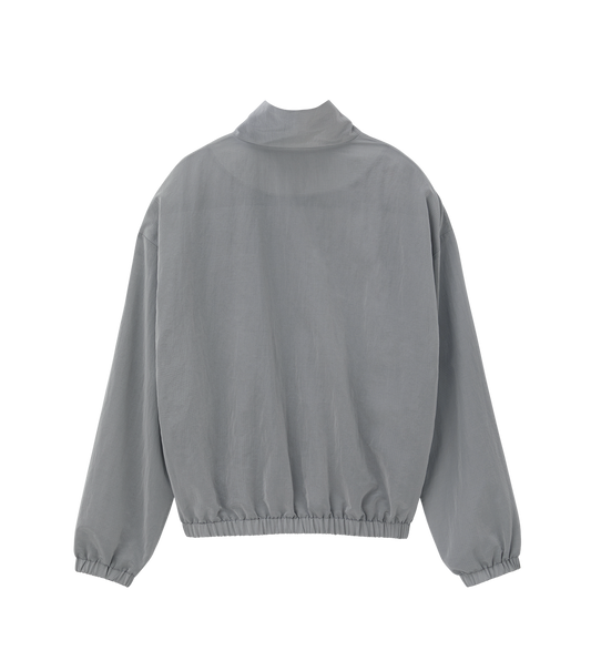 JUBANGWOL LOGO NYLON HALF ZIP UP