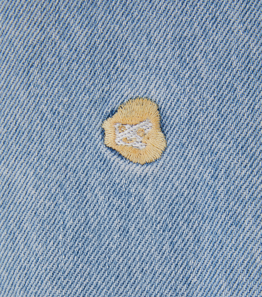 DESTROYED DENIM HARRINGTON