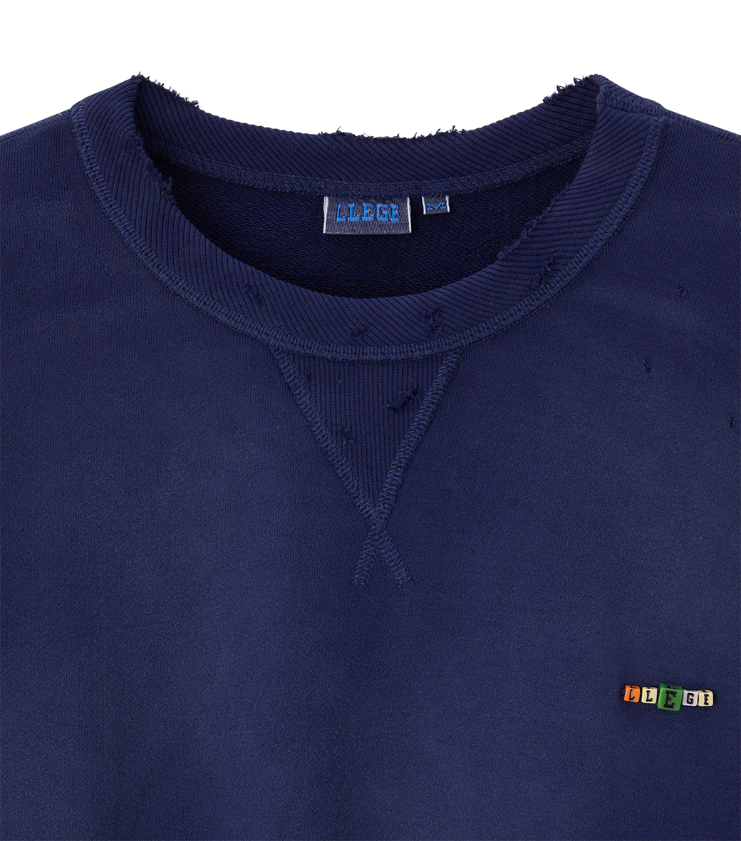 GARMENT DYED CUBE LOGO SWEATSHIRT