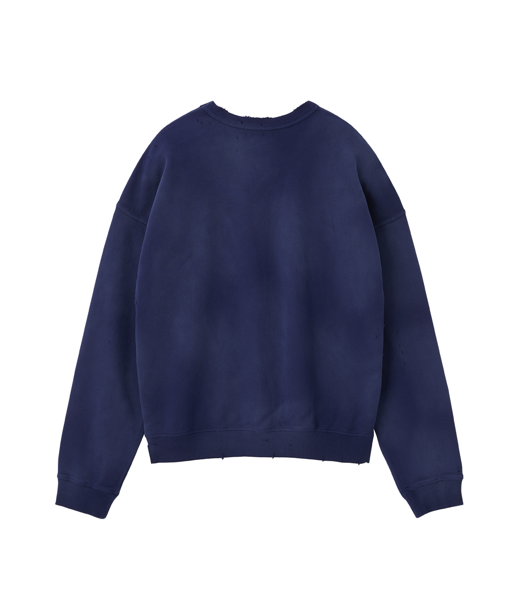 GARMENT DYED CUBE LOGO SWEATSHIRT