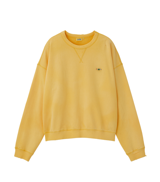 GARMENT DYED CUBE LOGO SWEATSHIRT