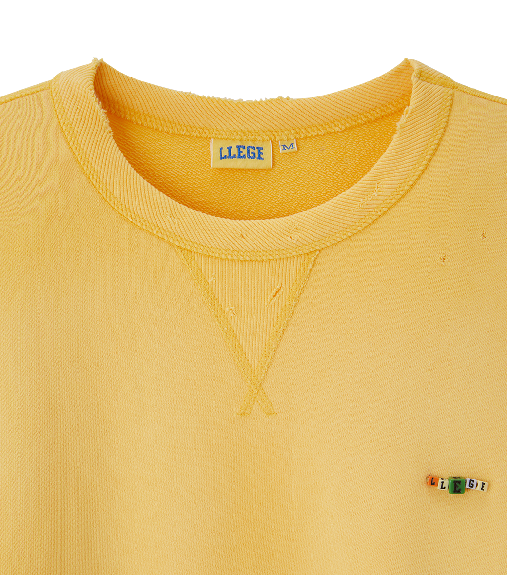 GARMENT DYED CUBE LOGO SWEATSHIRT