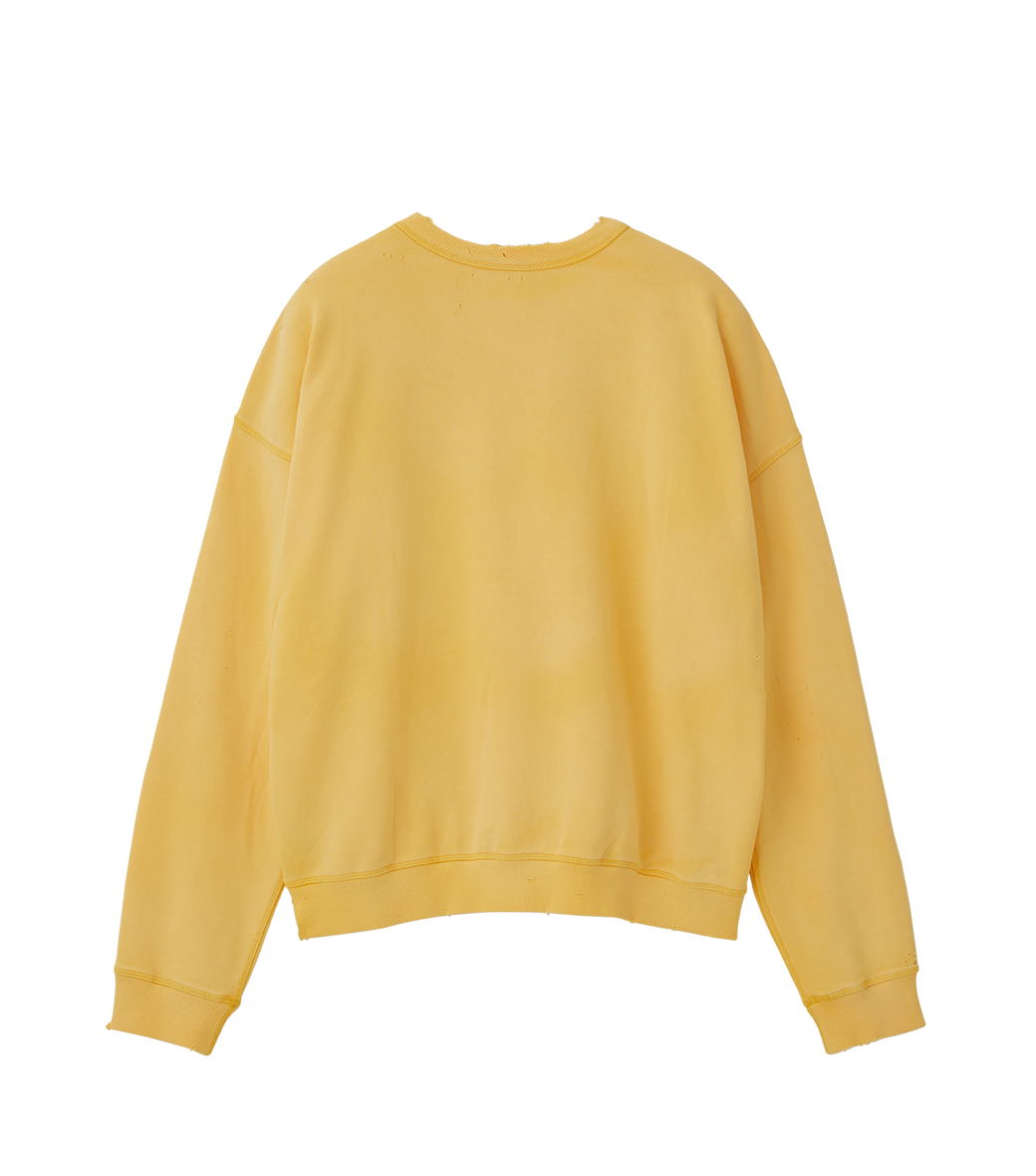 GARMENT DYED CUBE LOGO SWEATSHIRT