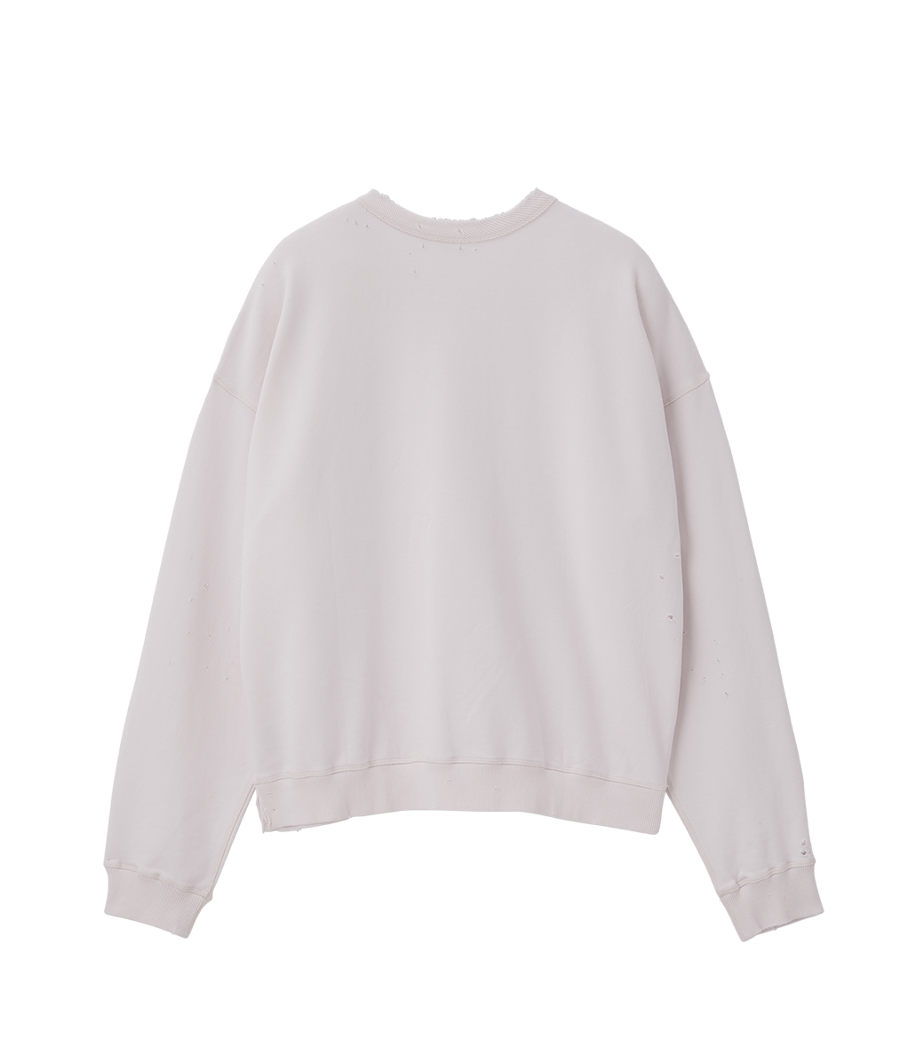 GARMENT DYED CUBE LOGO SWEATSHIRT