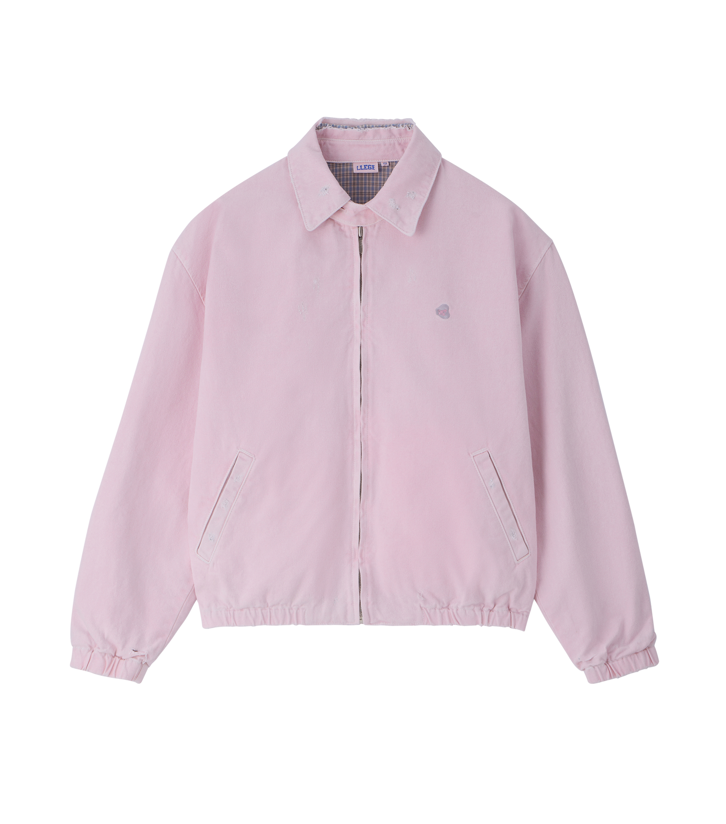 DESTROYED DENIM HARRINGTON