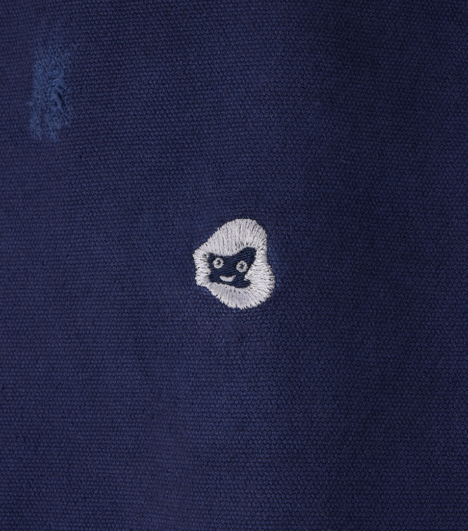 DESTROYED DENIM HARRINGTON
