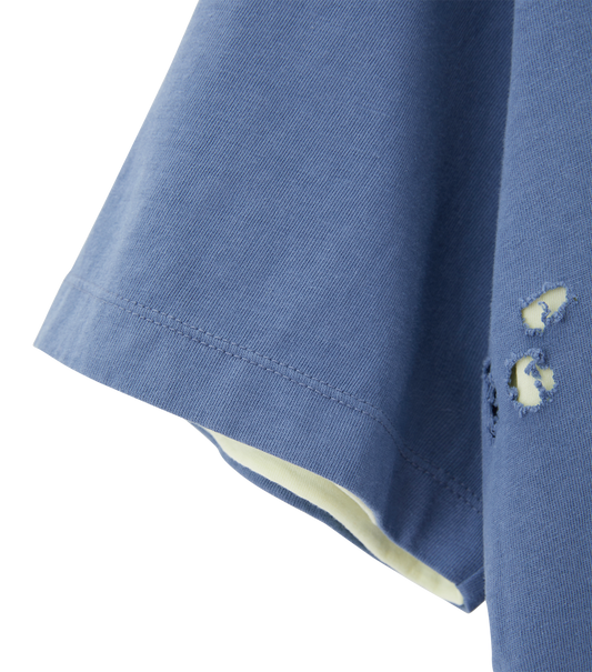 DISTRESSED DETAIL REVERSIBLE T-SHIRT
