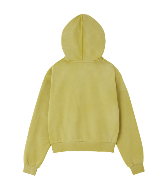 CUBE LOGO CROPPED HOODY ZIP-UP
