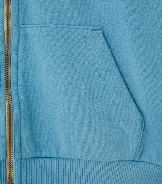 CUBE LOGO CROPPED HOODY ZIP-UP