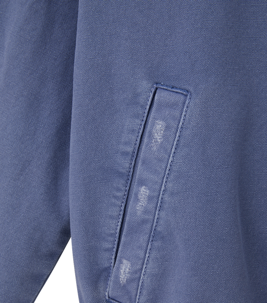DESTROYED DENIM HARRINGTON