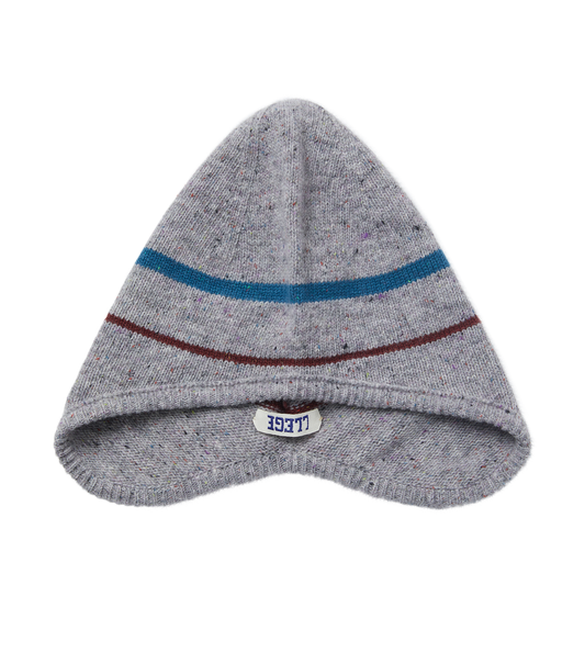 MELANGE STRIPE EARMUFF BEANIE