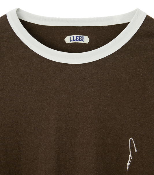RINGER LONG SLEEVE LOOSE T-SHIRT