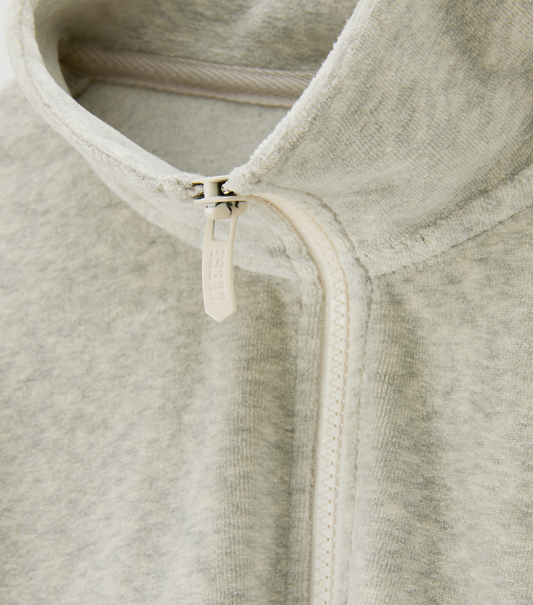 VELOUR HALF-ZIP PULLOVER