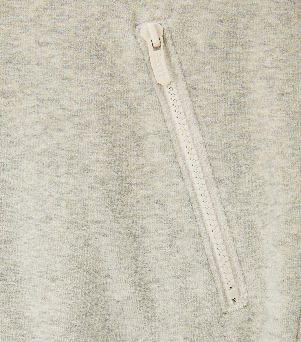 VELOUR HALF-ZIP PULLOVER