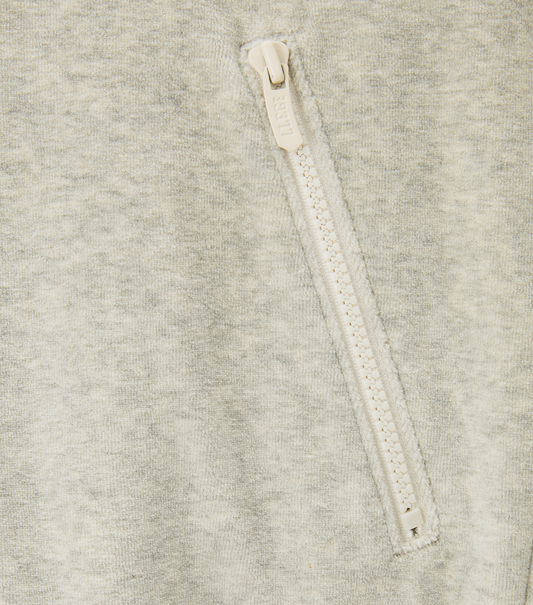 VELOUR HALF-ZIP PULLOVER