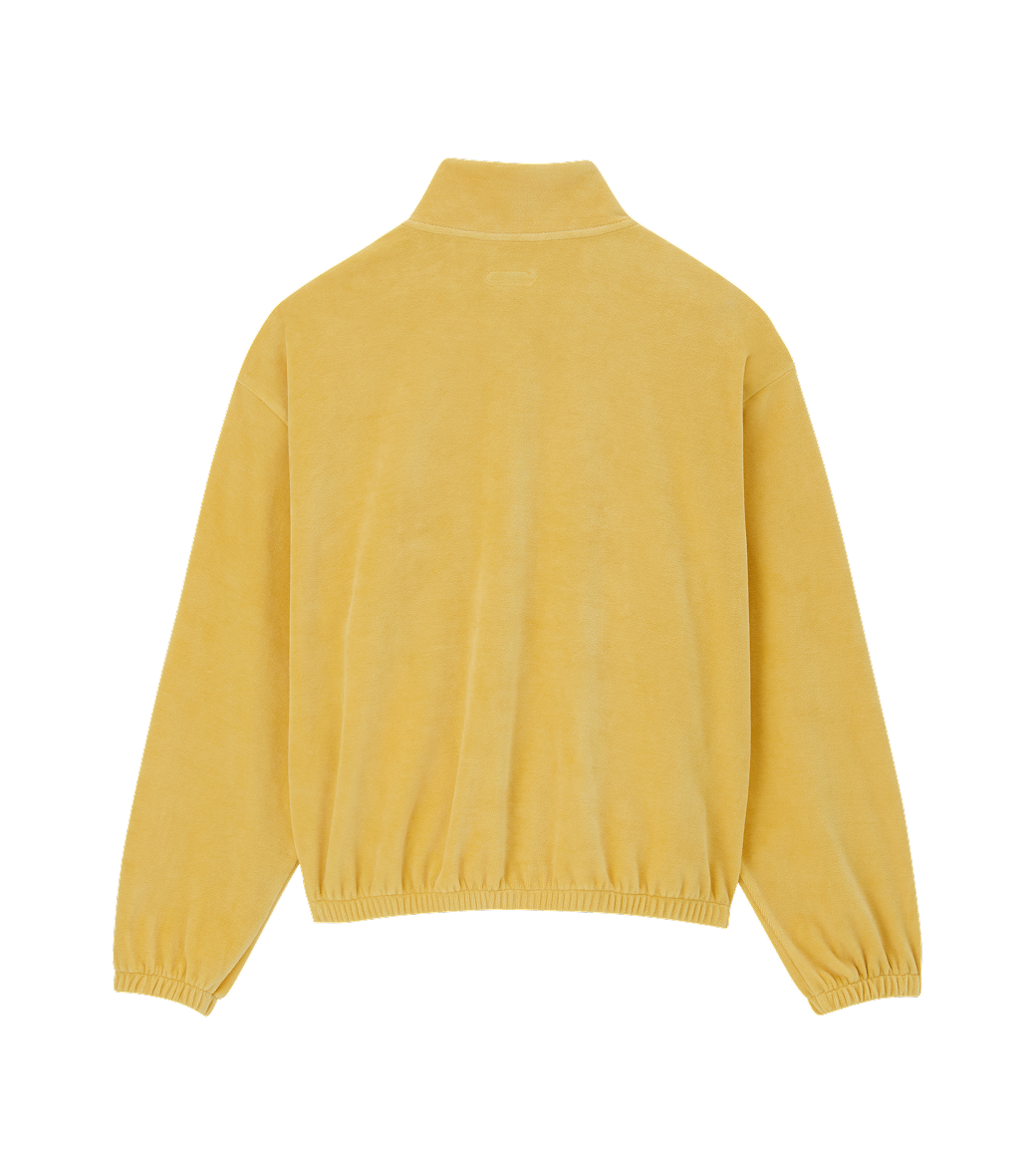 VELOUR HALF-ZIP PULLOVER