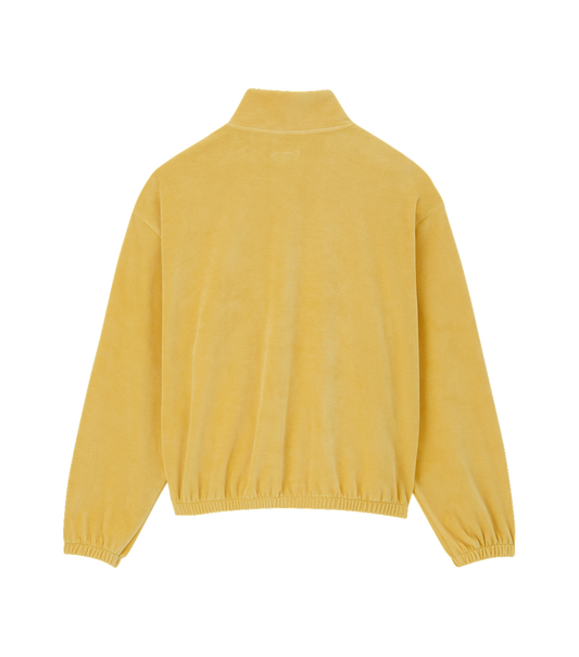 VELOUR HALF-ZIP PULLOVER