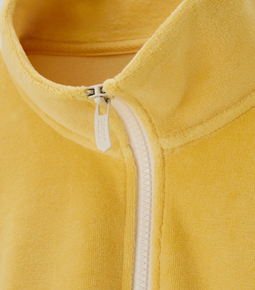 VELOUR HALF-ZIP PULLOVER