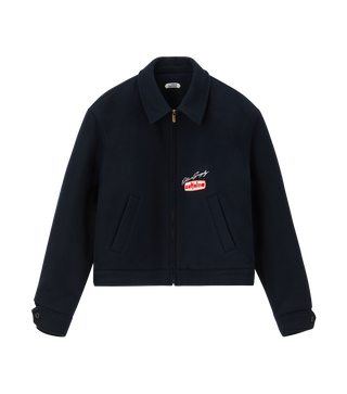 PATCH DETAIL QUILTED WOOL JACKET