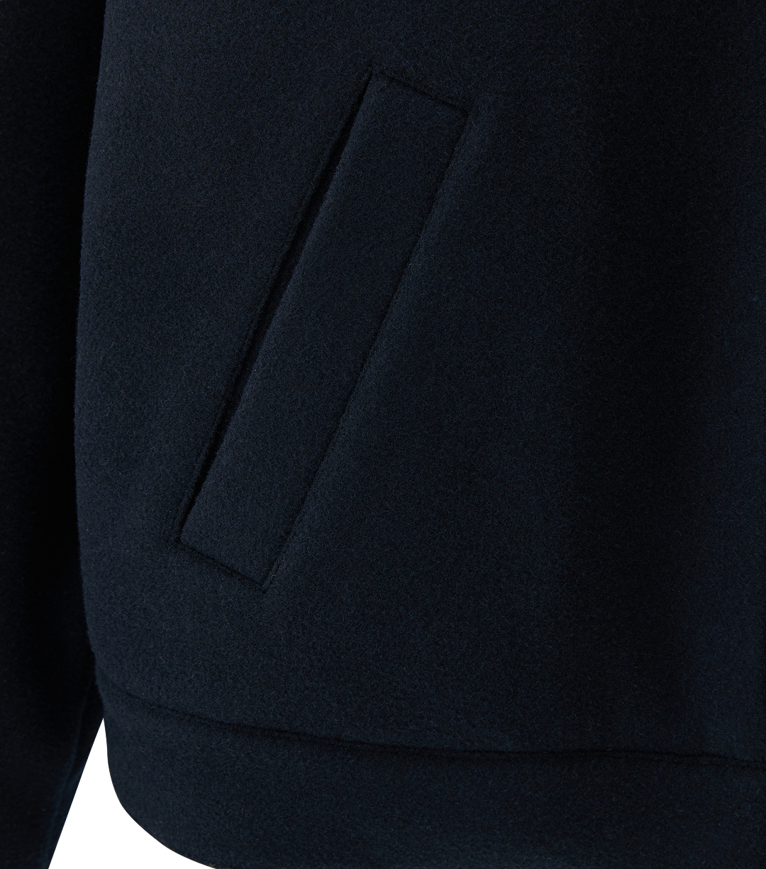 PATCH DETAIL QUILTED WOOL JACKET