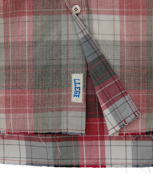 OVERSIZED FADED CHECK SHIRT