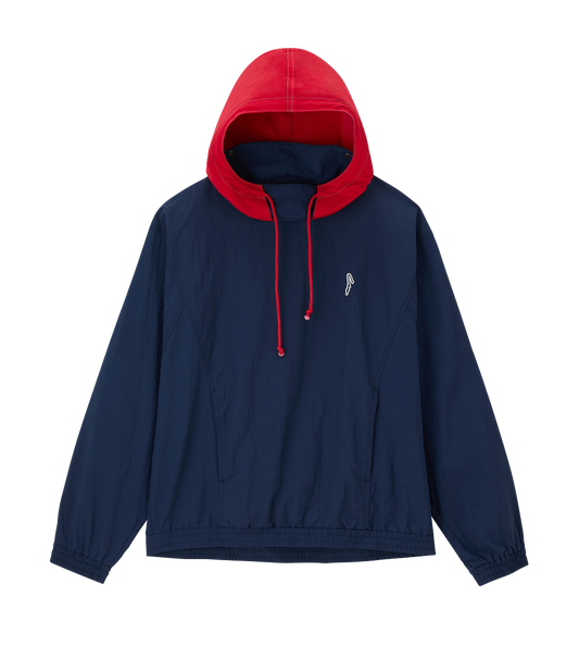 COLOR BLOCK HOODY PULLOVER
