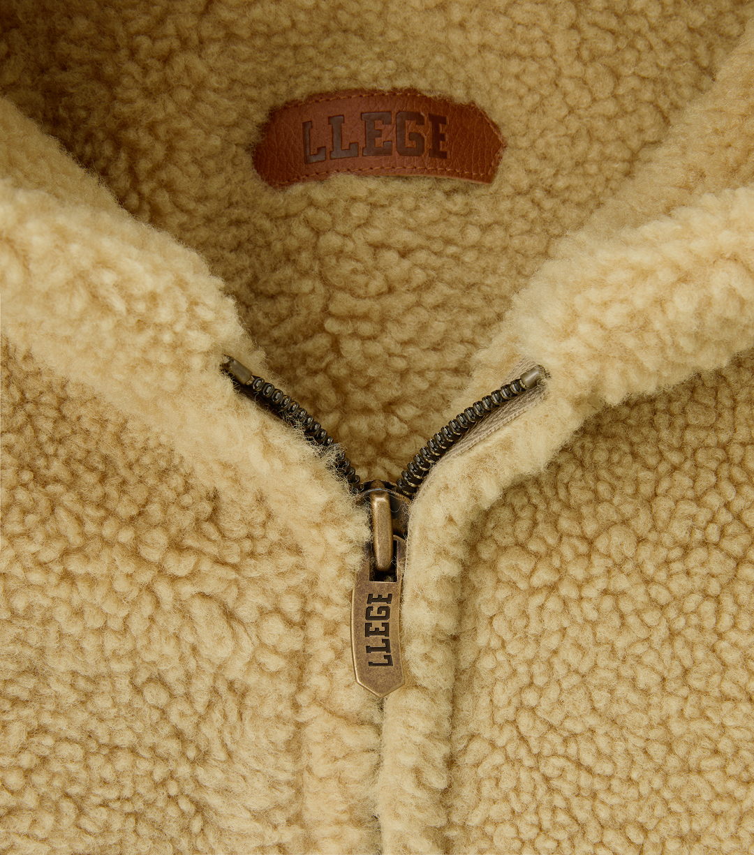 DOUBLE FACE SHEARLING TEDDY JUMPER