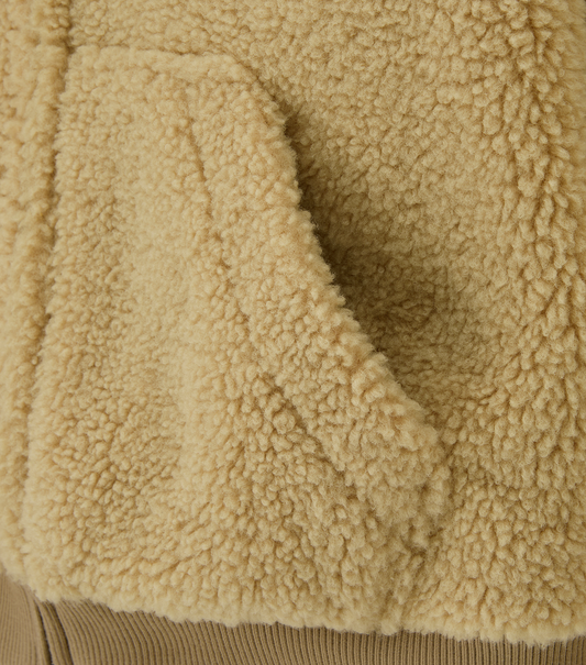 DOUBLE FACE SHEARLING TEDDY JUMPER