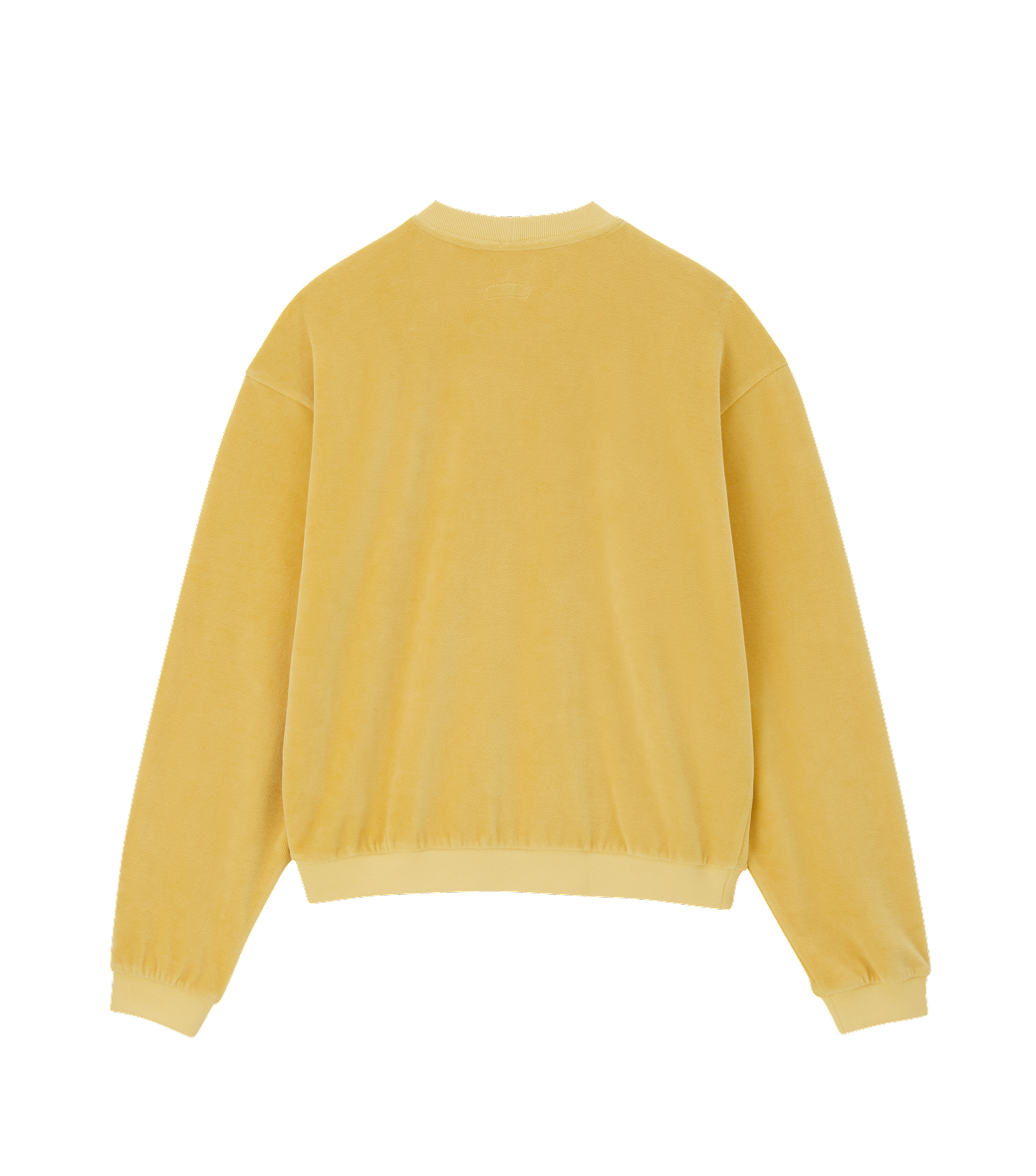 VELOUR OVERSIZED SWEATSHIRT